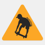 Autocollant virtuel de silhouette de patineur d'ur