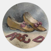 Autocollants 1885 d'amusement d'ABC de chaussures 