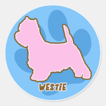 Autocollants à la mode de Westie
