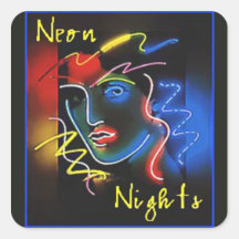 Autocollants au néon de nuits