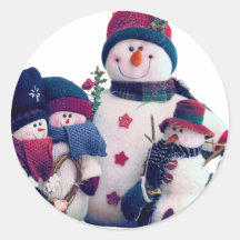 Autocollants bonhomme hiver