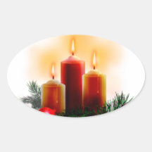 Autocollants bougies de Noël