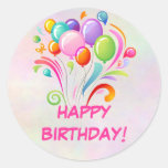 Autocollants d'anniversaire de ballons