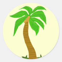 Autocollants d'arbre de noix de coco