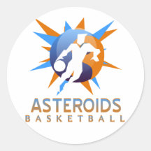Autocollants de basket-ball d'asteroïdes