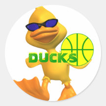 Autocollants de basket-ball de canards