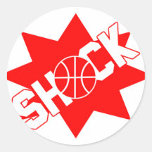 Autocollants de basket-ball de choc