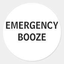 Autocollants de boissons alcoolisées de secours
