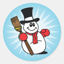 Autocollants de bonhomme de neige