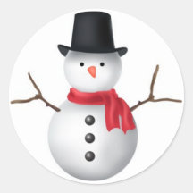 Autocollants de bonhomme de neige