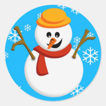 Autocollants de bonhomme de neige