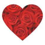 AUTOCOLLANTS DE COEUR DE ROSE ROUGE ET JOINTS D'EN