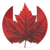 Autocollants de feuille d'érable rouge d'autocolla