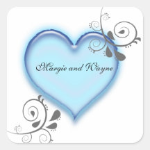 AUTOCOLLANTS DE JOINT D'ENVELOPPE DE COEUR PERSONN
