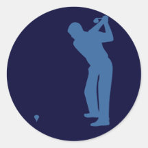 Autocollants de silhouette de golf