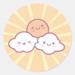 Autocollants de soleil de Kawaii