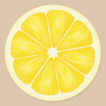 Autocollants de tranche de citron autocollants