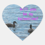Autocollants de Valentine de canard