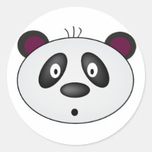 Autocollants d'ours panda