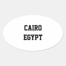 Autocollants d'ovale du Caire Egypte