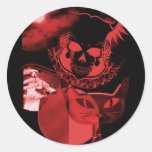 Autocollants effrayants de crâne de Halloween