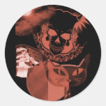Autocollants effrayants de crâne de Halloween
