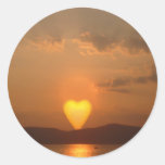 Autocollants en forme de coeur de Sun