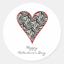 Autocollants heureux de coeur de jour de Valentine