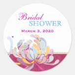 Autocollants nuptiales d'invitation de douche de m