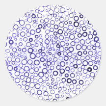 Autocollants ronds de bulles minuscules de Purpl d