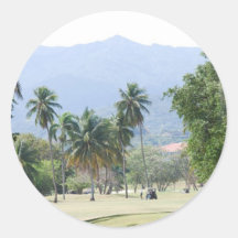 Autocollants tropicaux de terrain de golf