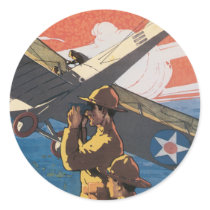 Autocollants vintages d'affiche de guerre - l'Armé