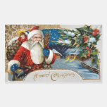 Autocollants vintages du père noël de Noël