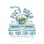Autocollants vintages du wagon-restaurant 50s du r