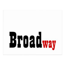 Autograph van Broadway Kaart Wenskaart