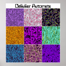 Automates cellulaires affiche
