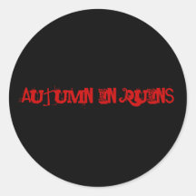 Automne dans des autocollants de bande de ruines