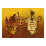Automne nuptiale de douche de feuille d'automne faire-parts