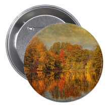 Automne - paysage - automne en Westfield - NJ Badges Avec Agrafe