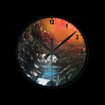 Automnes lumineux horloges murales