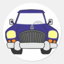 Automobil Auto car Runder Aufkleber