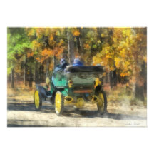 Automobile de vapeur de Stanley Cartons D'invitation Personnalisés