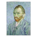 Autoportrait dans le bleu par Vincent van Gogh Cartes De Vœux