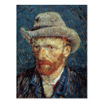Autoportrait de Van Gogh avec le chapeau de feutre Cartes Postales