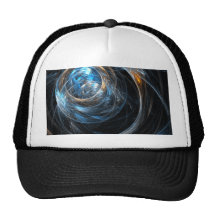 Autour du chapeau d'art abstrait du monde casquettes
