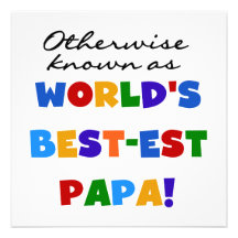 Autrement T-shirts et cadeaux connus du papa Meill Invitation Personnalisable