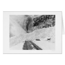 Avalanche Alaska 1916 de train Cartes