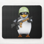 avances de soldat du pingouin 3d tapis de souris