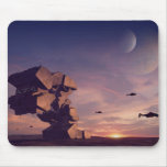 Avant-poste de désert - mousepad de la science fic tapis de souris