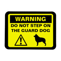 Avertissement de chien de garde de Schipperke Magnet